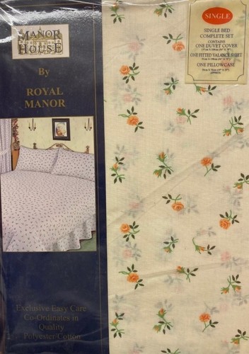 Single bed rosebud - bed, peach