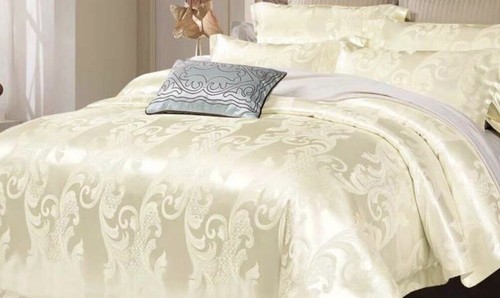 Cream silk bedding - silk,