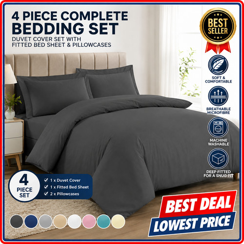 Piece complete bedding set - 4,