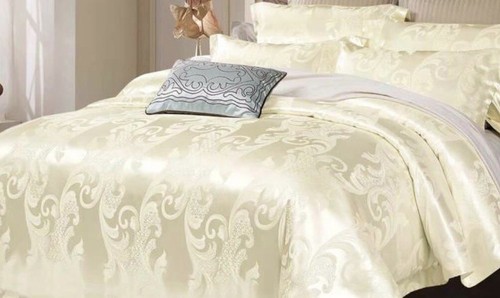 Silk cream bedding set - silk,